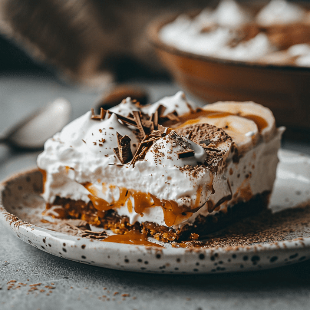 Easy Banoffee Pie Recipe with Caramel and Cream