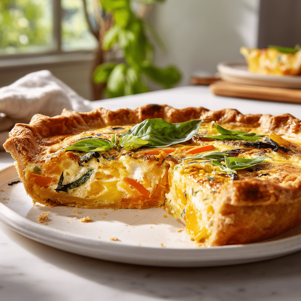 Easy and Delicious Spring Hash Brown Crust Quiche Recipe