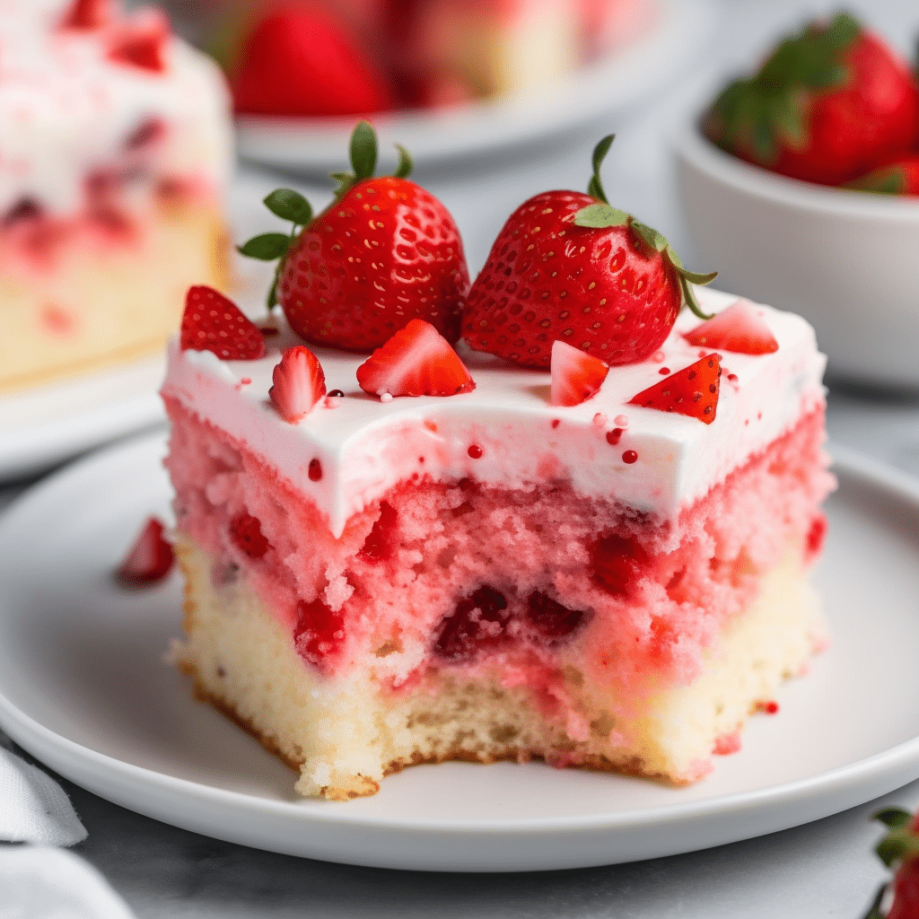 Strawberry Poke Cake Recipe