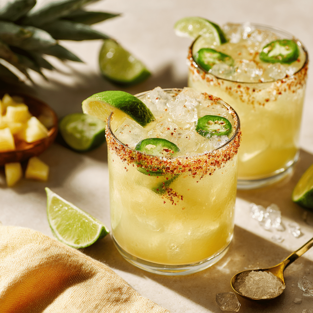 Spicy Smoked Pineapple Margarita Recipe