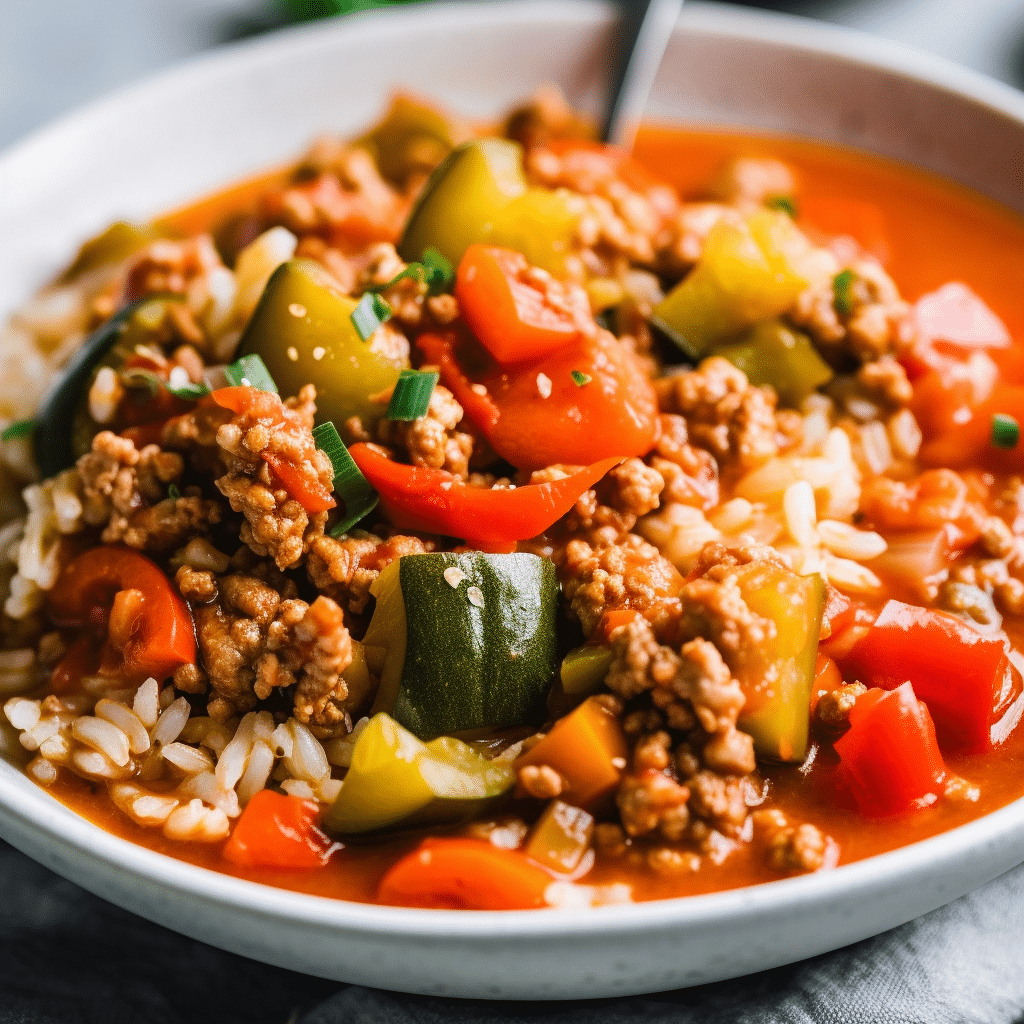30-Minute Italian Sausage, Vegetable, and Rice Soup Recipe
