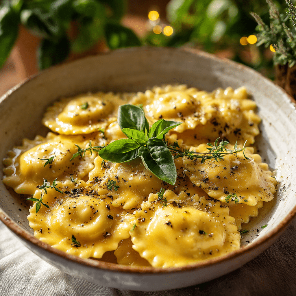 Creamy Sage Sauce for Butternut Squash Ravioli Recipe