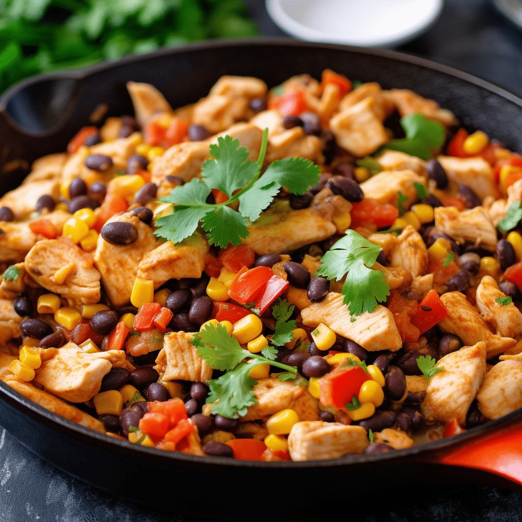 15-Minute Southwestern Chicken and Black Bean Skillet Recipe
