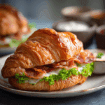 Maple Mustard Croissant Breakfast Sandwich Recipe