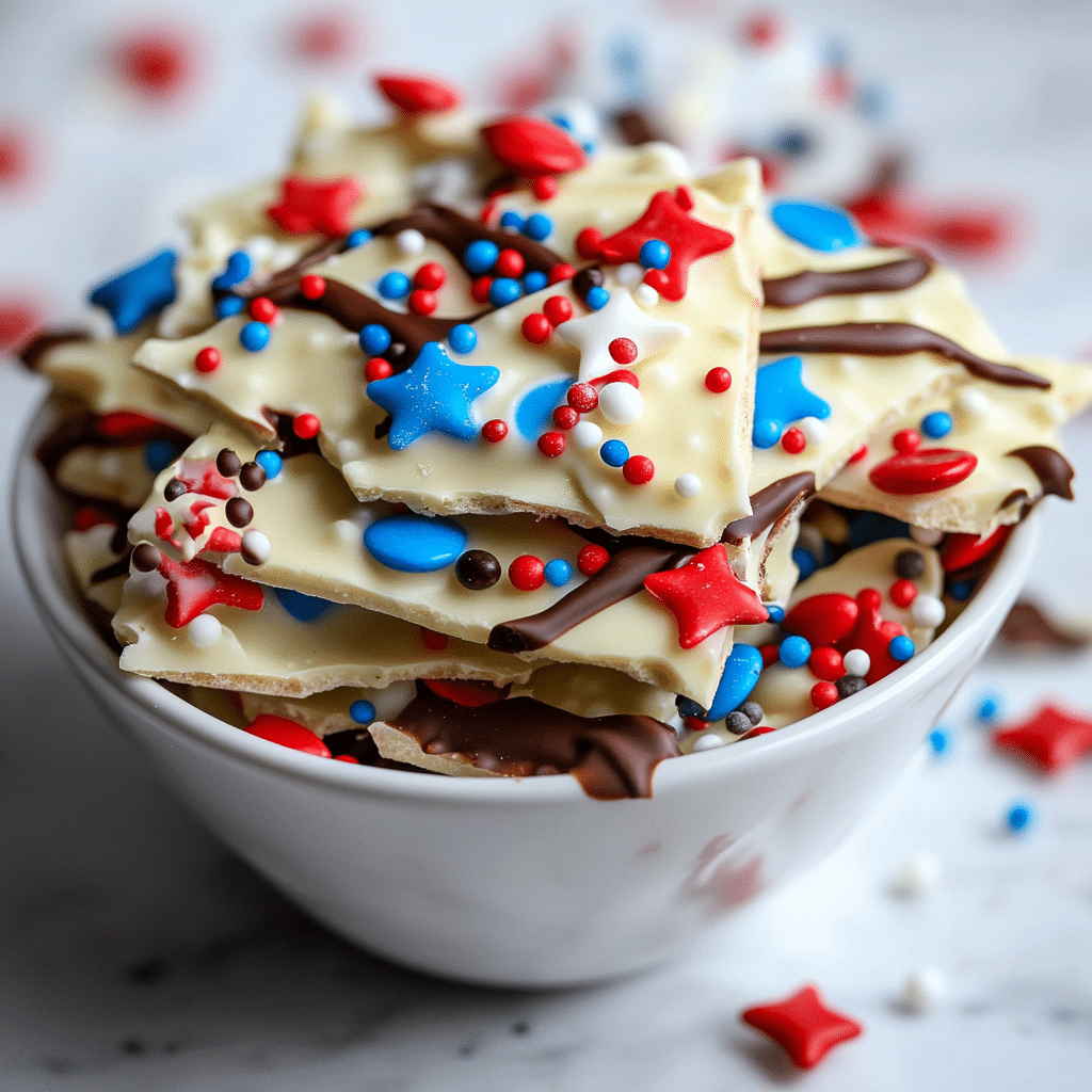 Red, White & Blue Bark Recipe