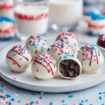 Patriotic Oreo Cream Cheese Truffles Recipe