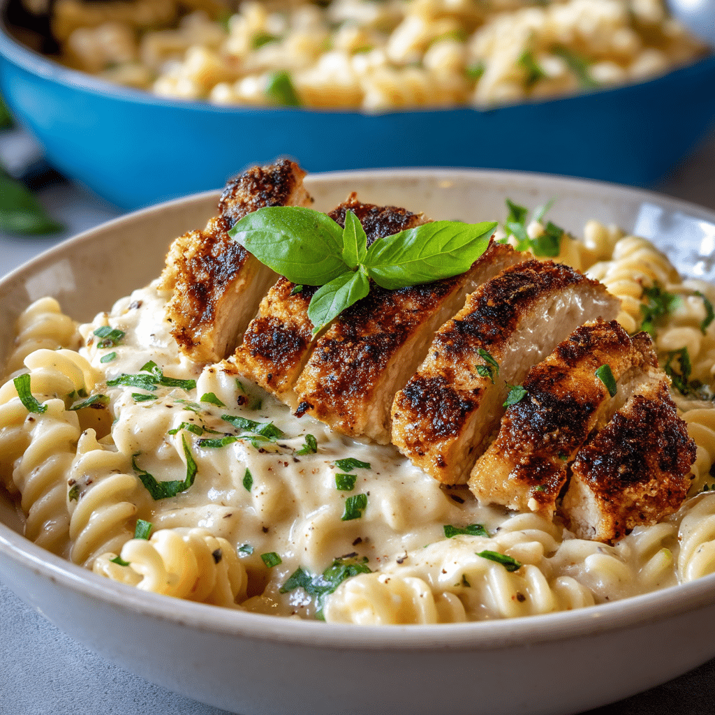 Creamy Chicken Garlic Parmesan Pasta Recipe
