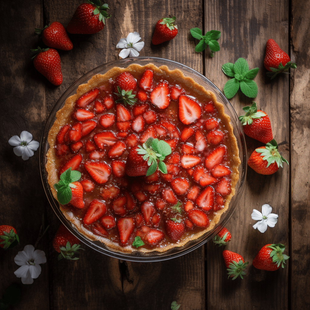 Crustless Fresh Strawberry Pie Recipe