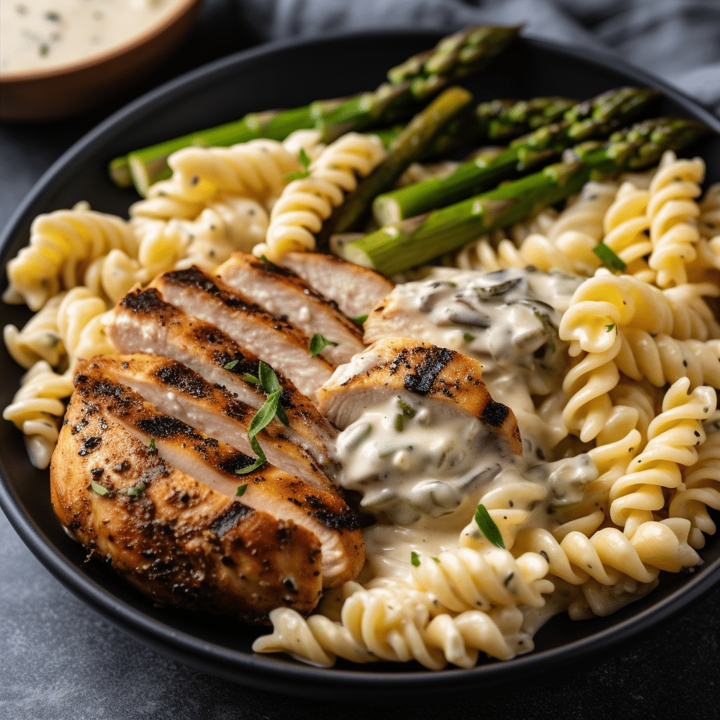 Creamy Chicken Asparagus Pasta Recipe