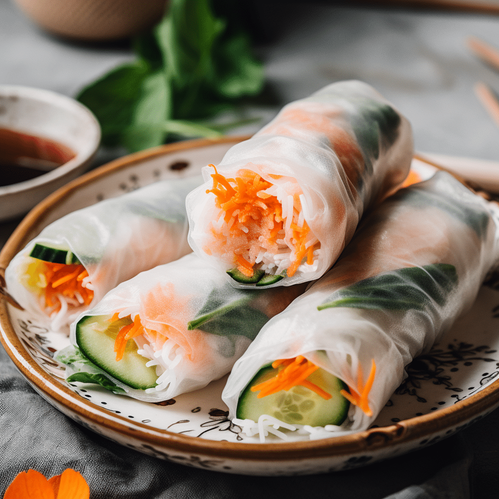 Salmon Spring Rolls Recipe