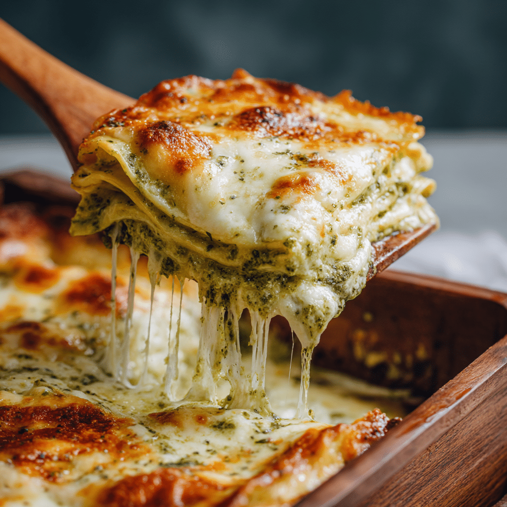 Creamy Chicken Pesto Lasagna Roll Ups Recipe