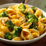 Broccoli Cheddar Mac and Cheese with Chicken Recipe