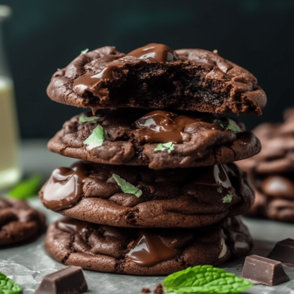 Andes Mint Chip Soft Fudgy Chocolate Cookies Recipe