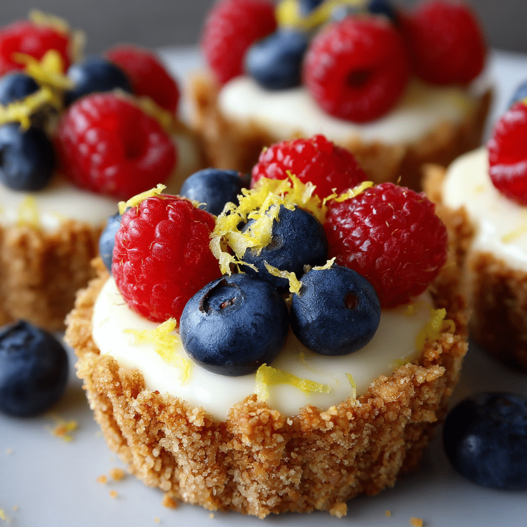 Mini No-Bake Lemon Cheesecake Tarts Recipe