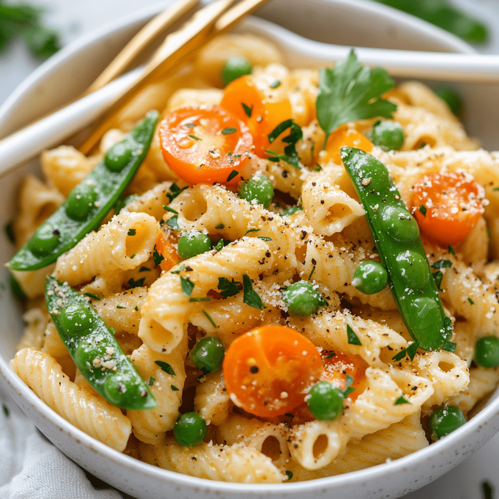 Creamy Parmesan Spring Pasta