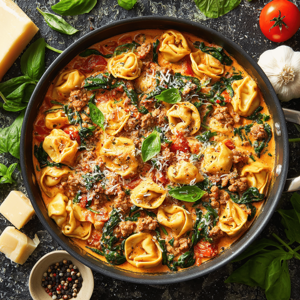 Creamy Tortellini With Sausage
