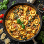 Creamy Tortellini With Sausage