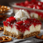 Raspberry Pretzel Salad