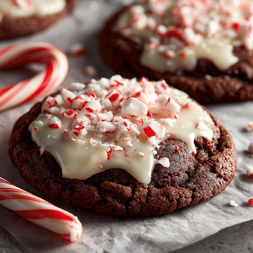 Chocolate Peppermint Meltaway Cookies