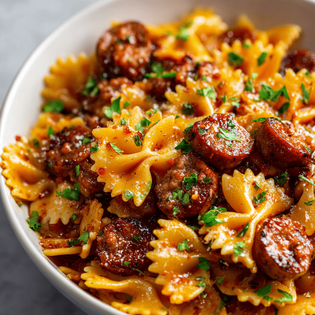 Italian Sausage With Bow Tie Pasta
