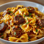 Italian Sausage With Bow Tie Pasta