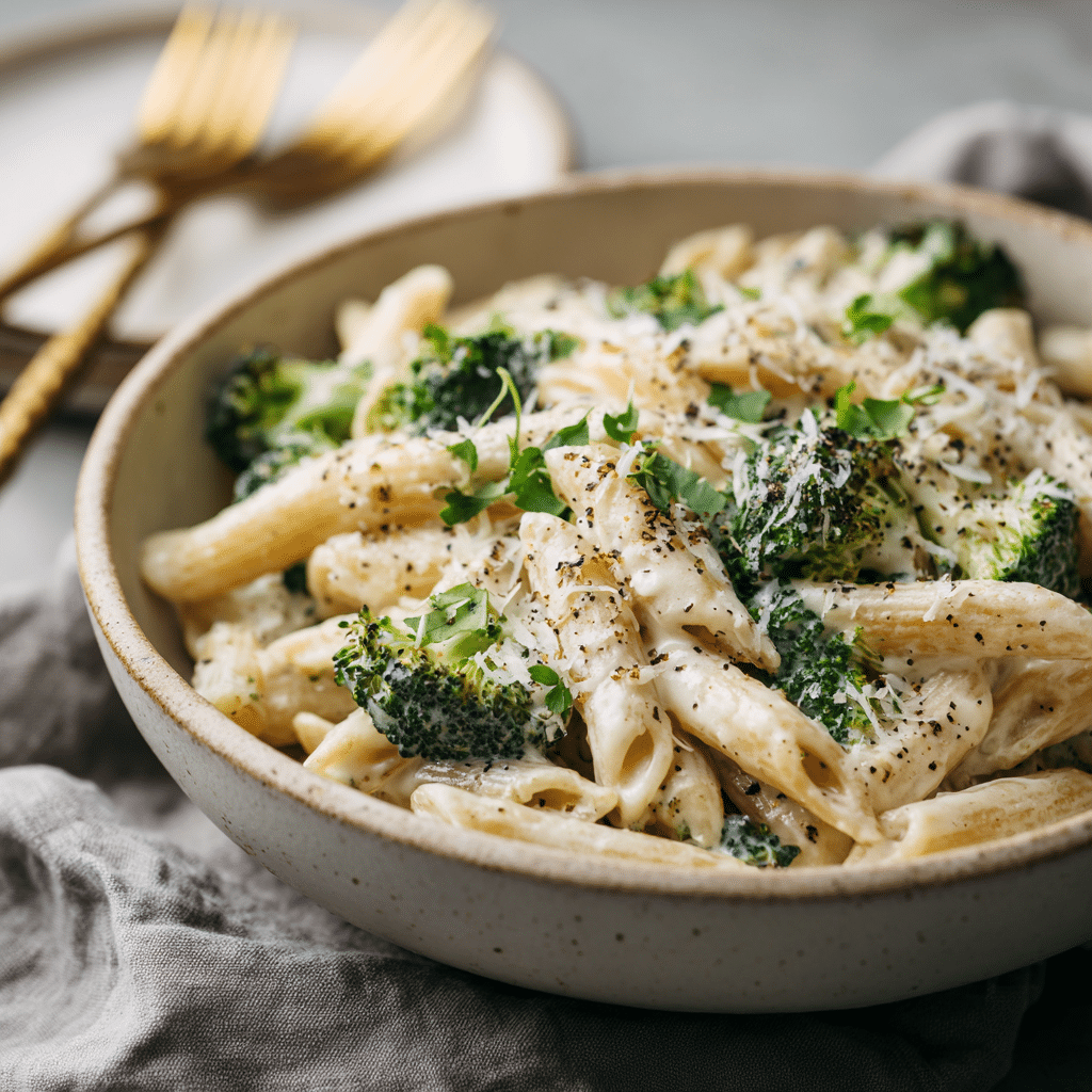 Boursin Cheese Pasta with Broccoli