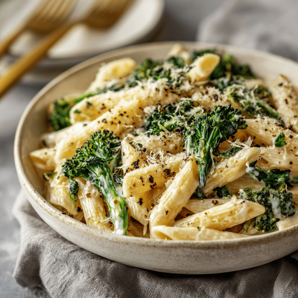 Boursin Cheese Pasta with Broccoli