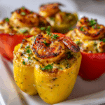 Crab and Shrimp Stuffed Bell Peppers
