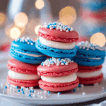 4th of July Macarons