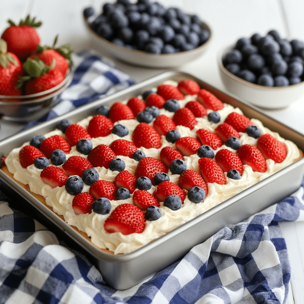 Flag Fruit Pizza