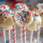 Red, White & Blue Cake Pops