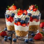 No Bake Mini Cheesecake Parfaits
