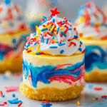 Patriotic Mini Cheesecakes