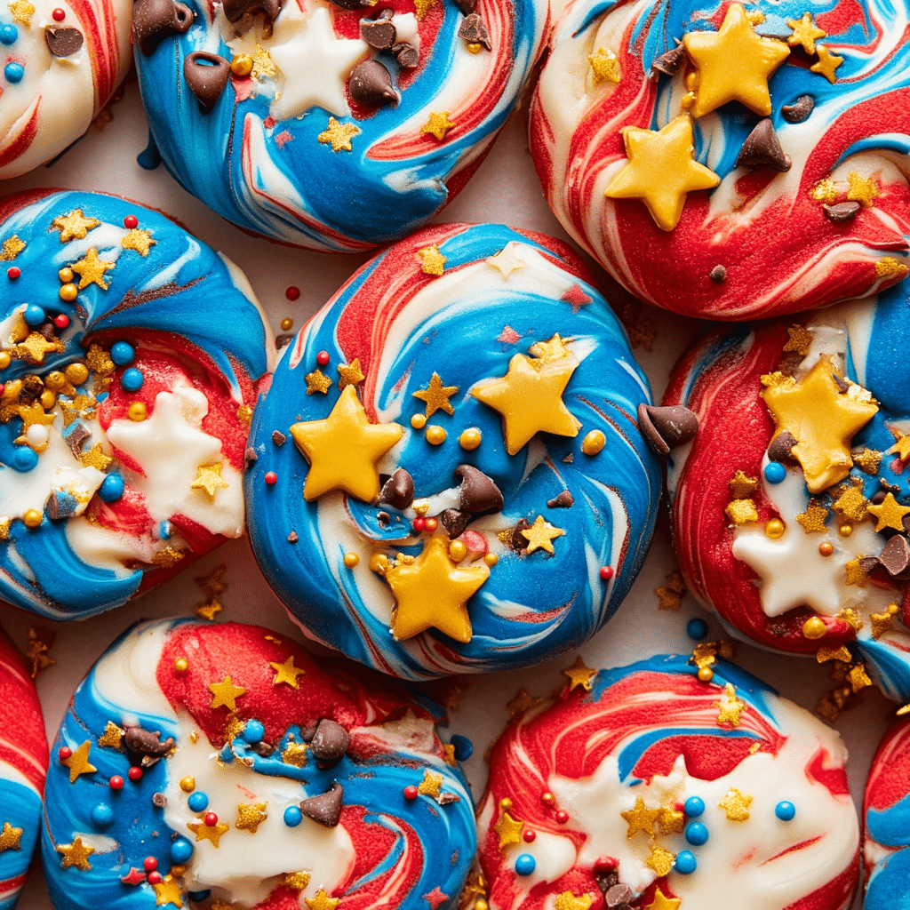 Patriotic Chocolate Chip Cookies