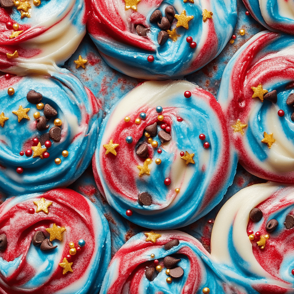 Patriotic Chocolate Chip Cookies