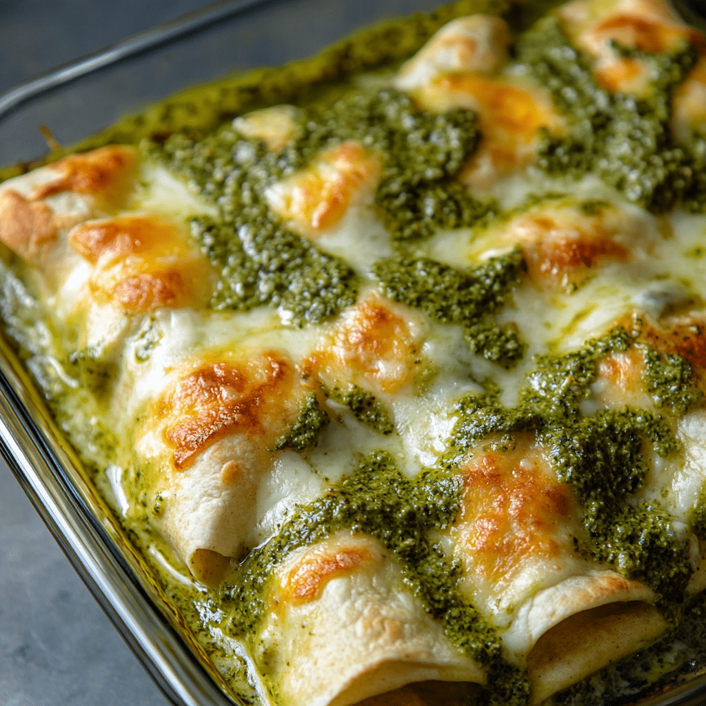 Hatch Green Chile Enchiladas