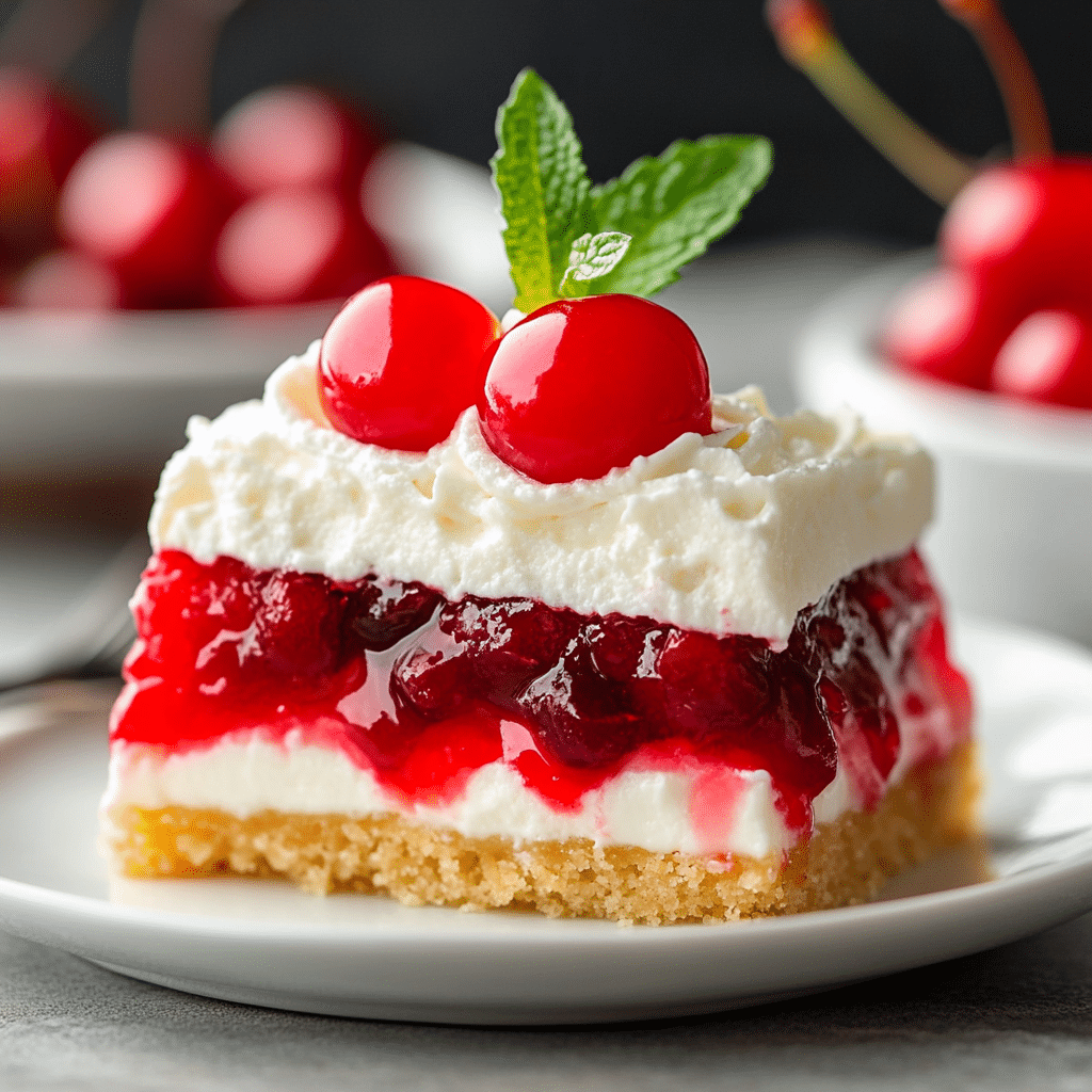 Layered Cherry Cheesecake Dessert