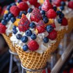 Patriotic Fruit Cones