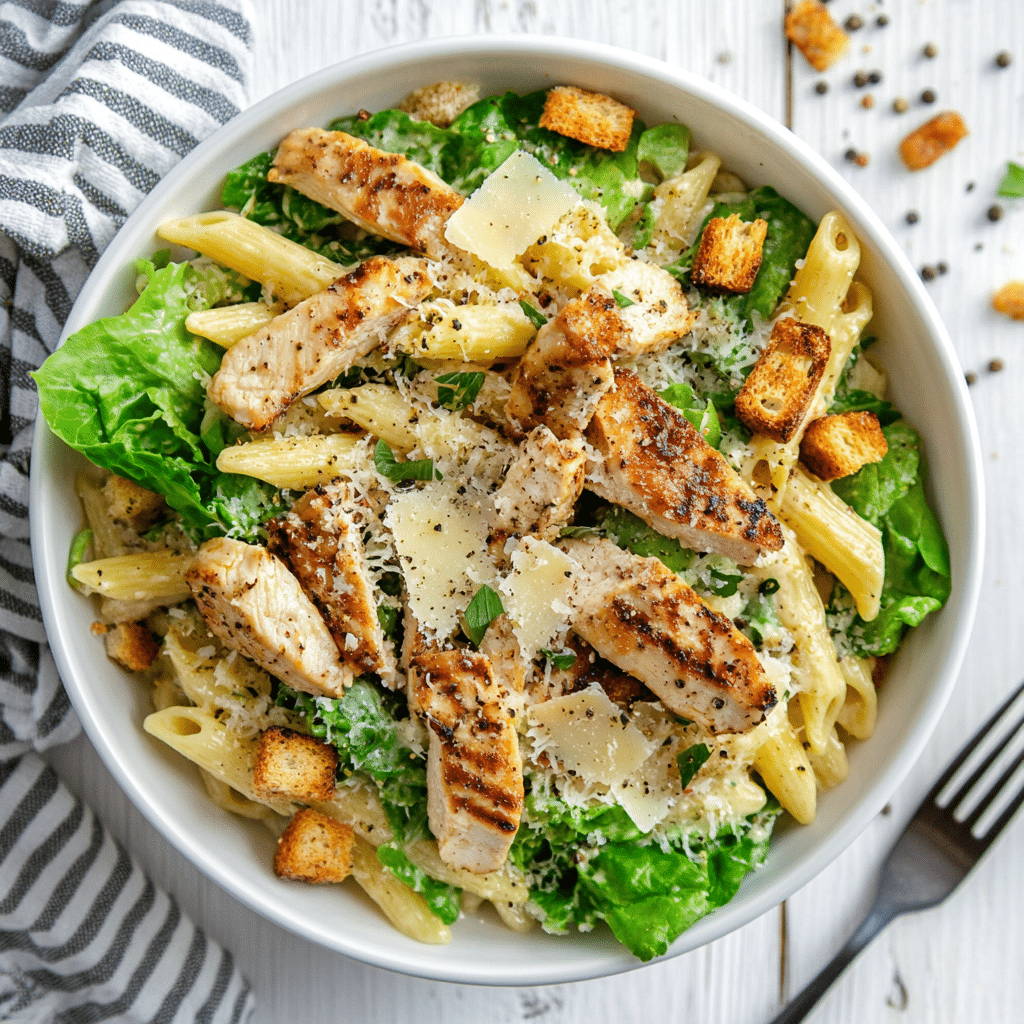 Chicken Caesar Pasta Salad