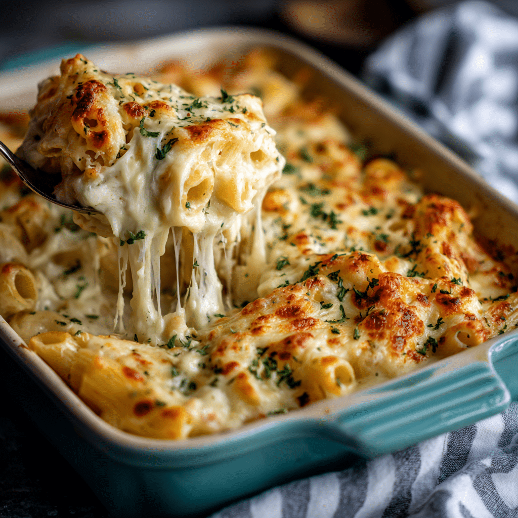 Chicken Alfredo Bake