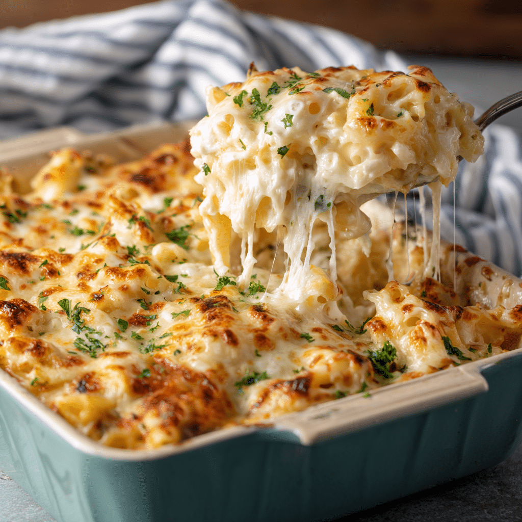 Chicken Alfredo Bake
