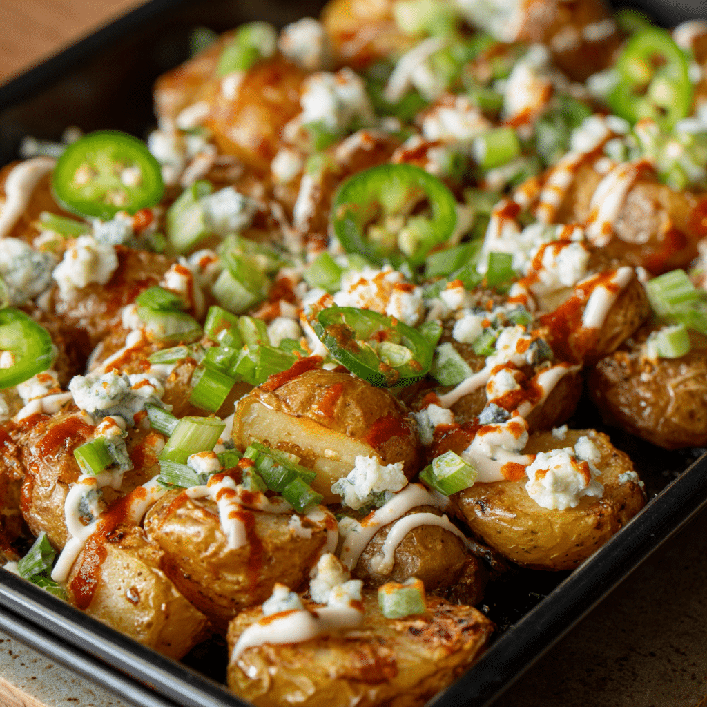 Smashed Buffalo Potatoes
