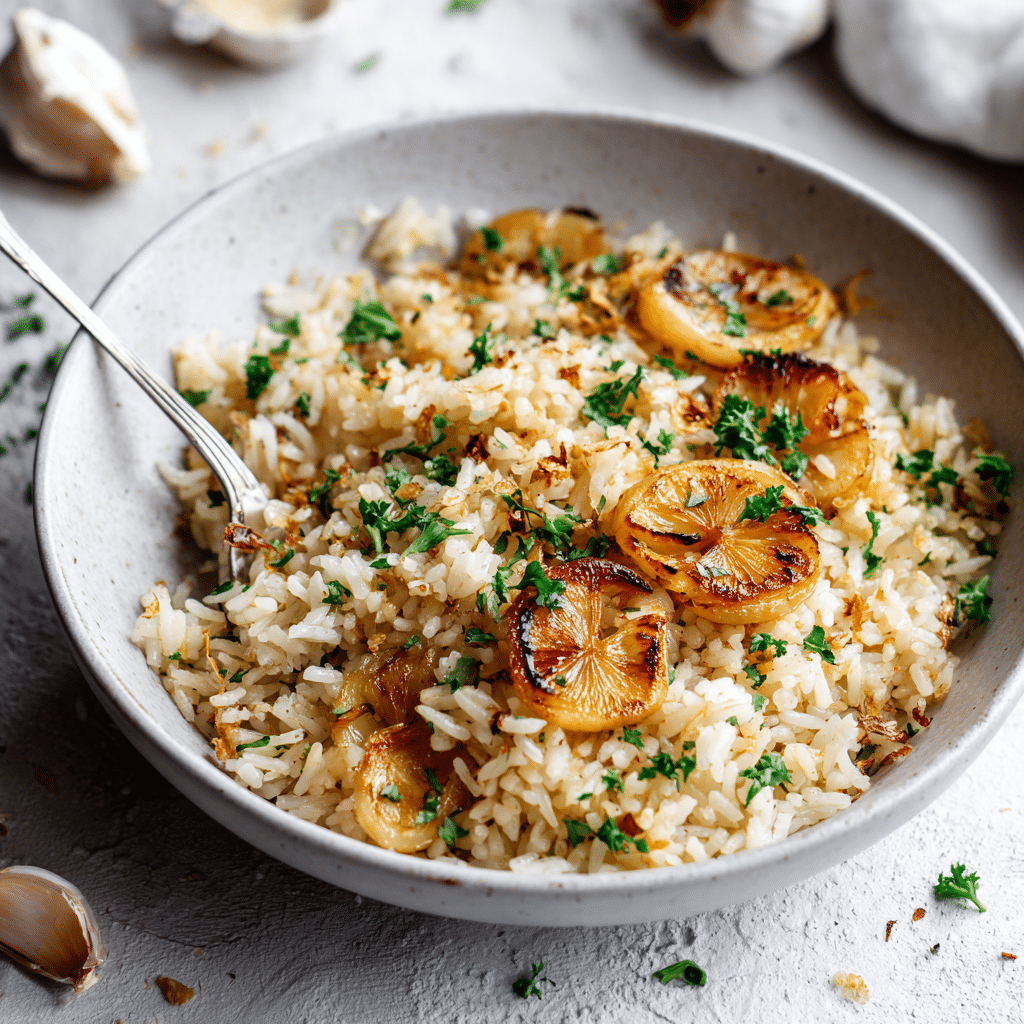 Easy Garlic Butter Rice Recipe