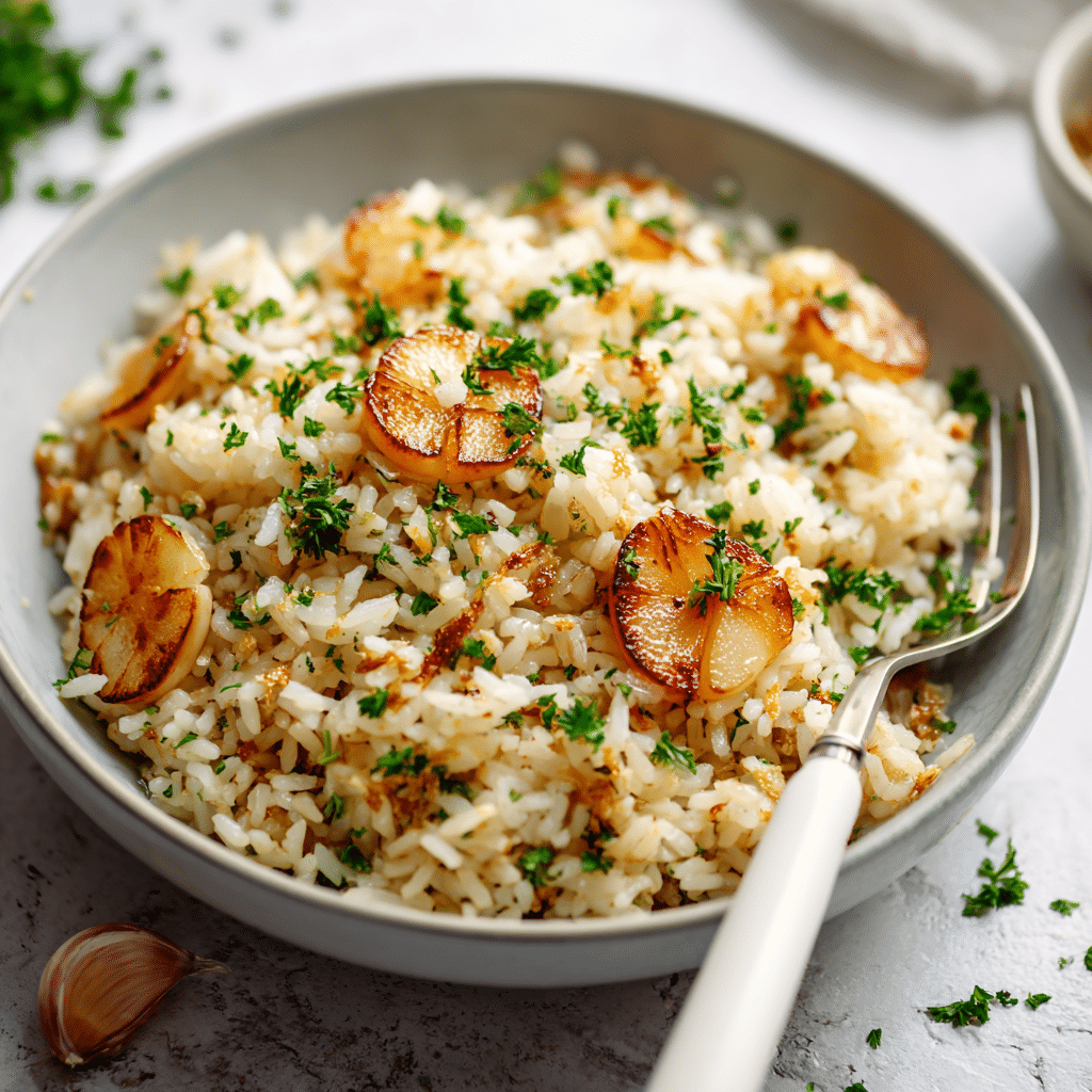 Easy Garlic Butter Rice Recipe