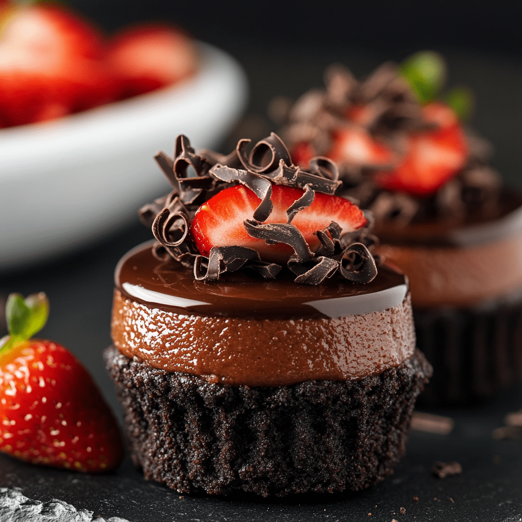 Mini Chocolate Cheesecakes