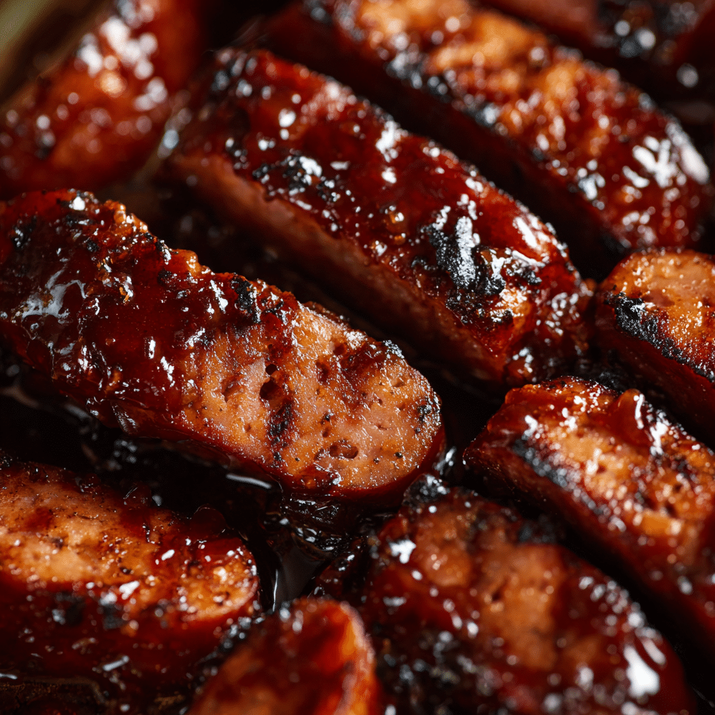 Baked BBQ Sausage Bites