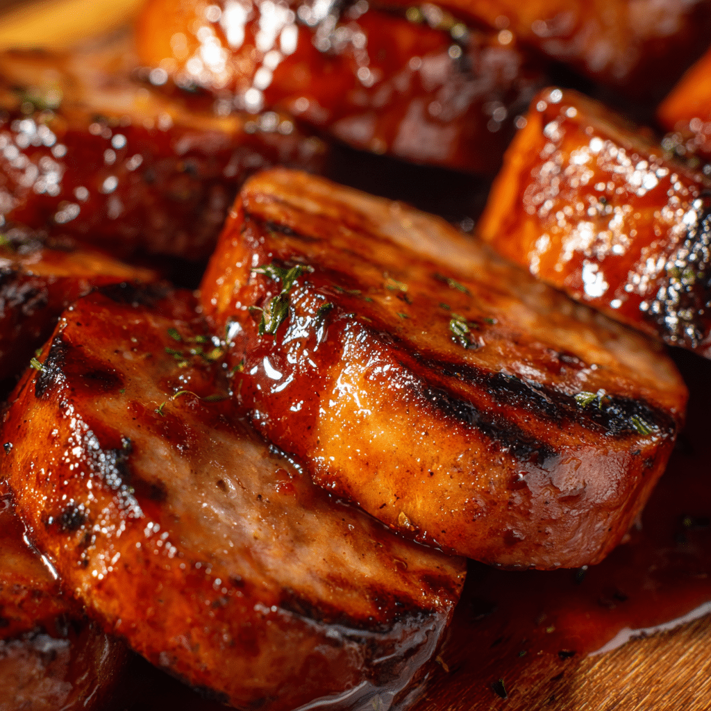 Baked BBQ Sausage Bites