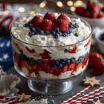 Red, White and Blue Trifle
