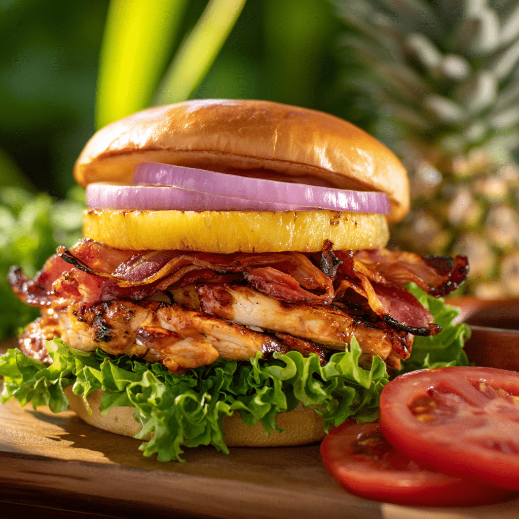 Grilled Hawaiian Chicken Sandwiches