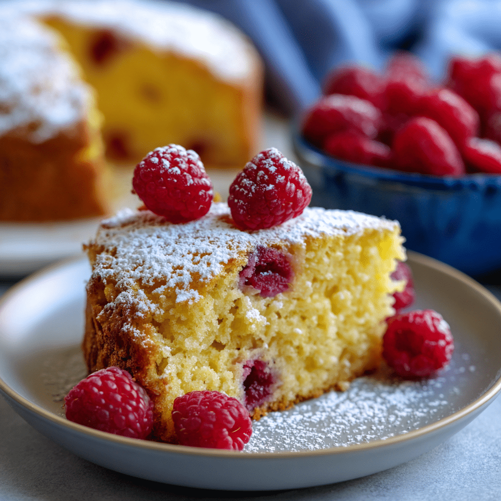 Zucchini Raspberry Cake